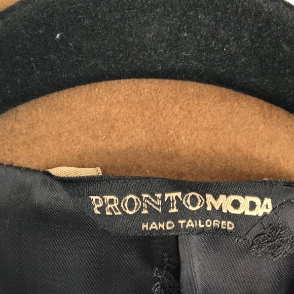 Pronto Moda Cashmere Overcoat Size 46L EUC - Picture 2 of 8